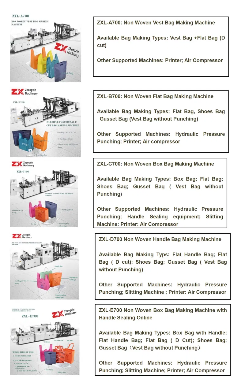 Automatic Non Woven Laminated Handbags Making Machine (ZX-LT500)