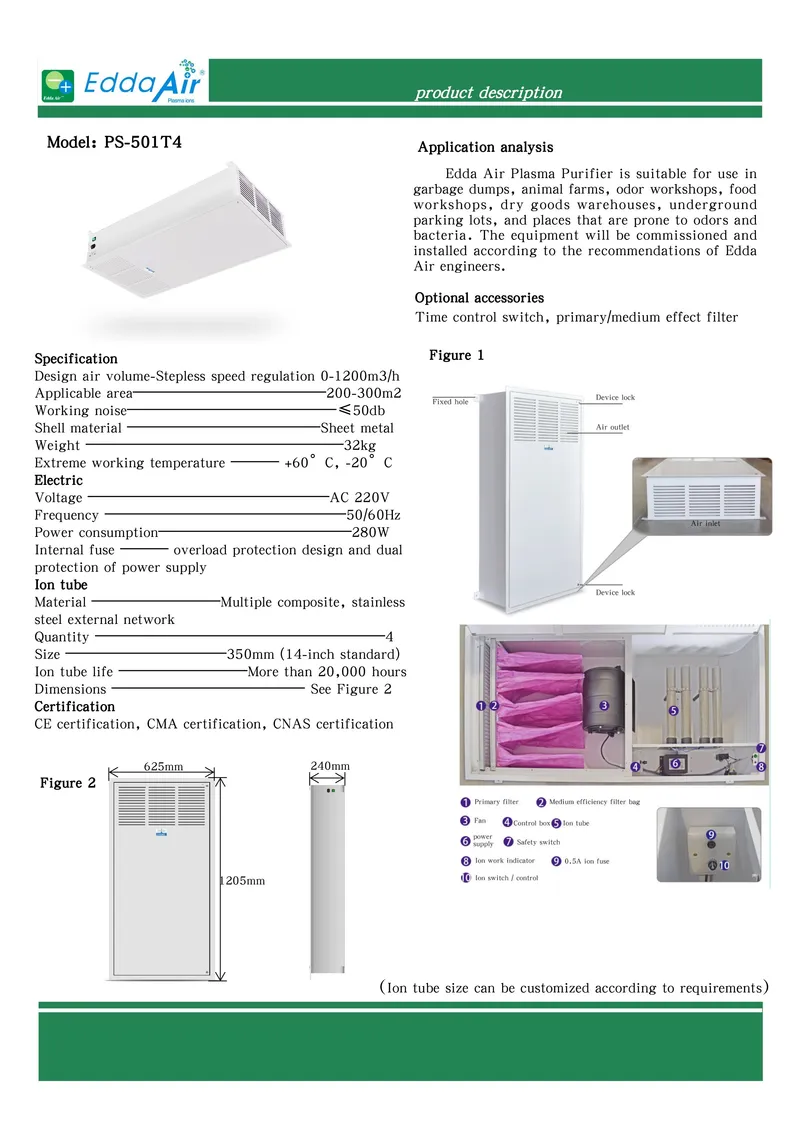 2020 Ceiling-Mounted Ceiling Air Purifier for Restaurants Hospitals