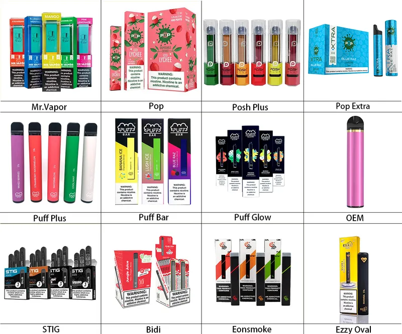 Wholesale High Quality Disposable Vape Pen Starter Kit 1200 Puffs 4.0 Ml Pop Extra