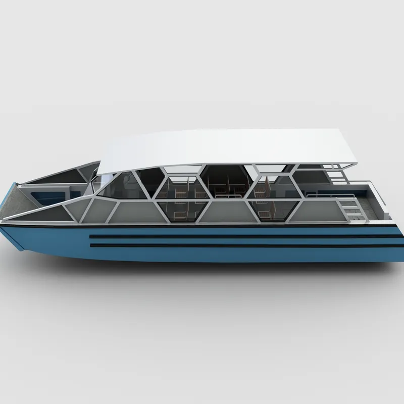 12.6m Brand New Aluminum Water Taxi for Passenger