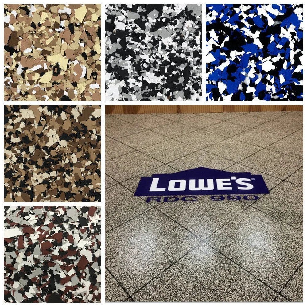 Super Strong Scratch Resistant Color Flake Chips Floor Epoxy Coating