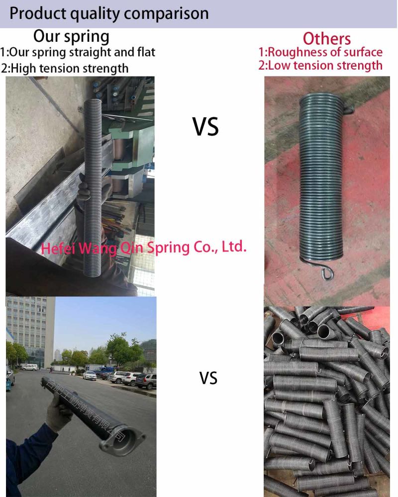 Customized Zinc Nickel Coating Steel Garage Door Extension Springs