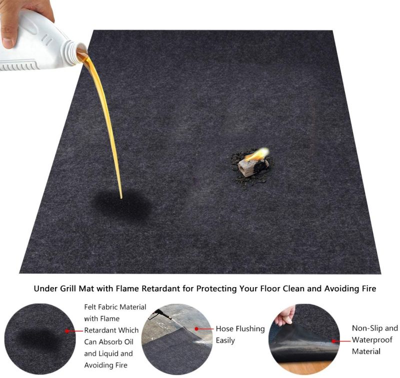 Surface Absorbing Fabric Waterproof Non Slip Lining Garage Mat