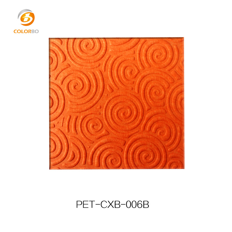 100% Polyester Fiber Embossed Acoustic Panel