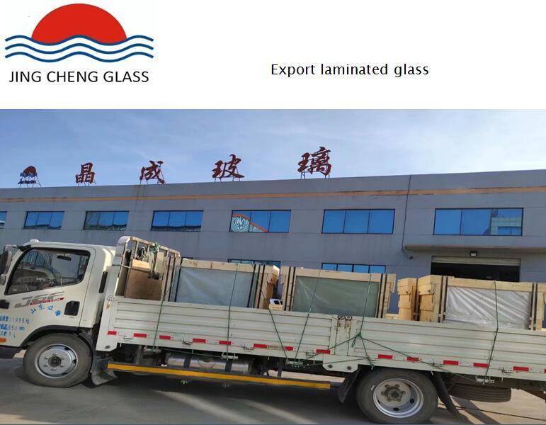 Black Film Tempered Laminated Glass for Desktops and Buildings