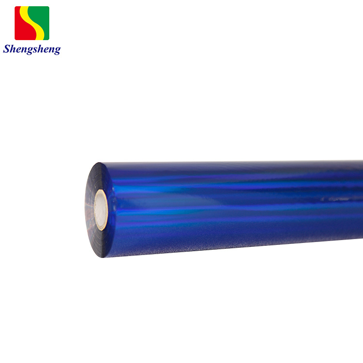 Blue Color Heat Transfer Holographic Film for Plastic Label Paper