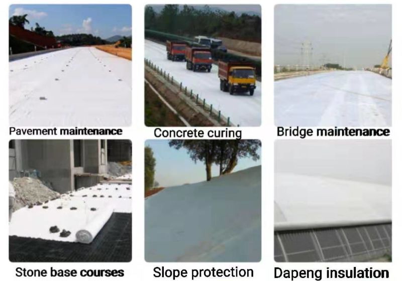 Non Woven Polyester Long Fiber Geotextile for Road Construction