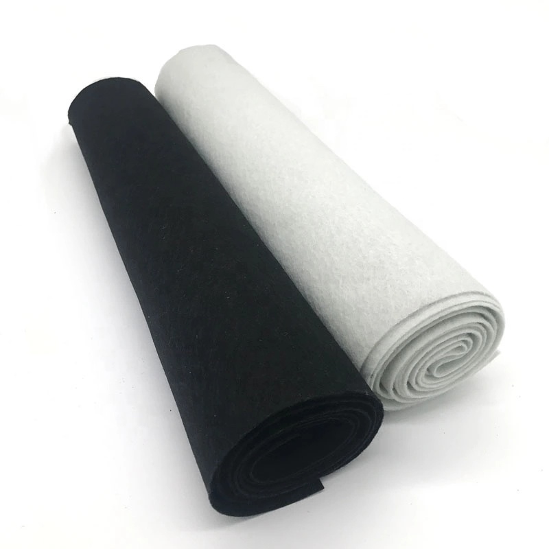 Woven Polypropylene Geotextiles Fabric in Roll, Black Color, White Color