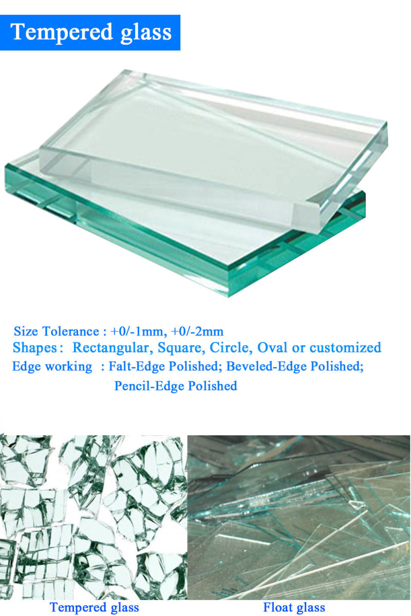 Tempered Glass/Frosted Glass for Shower Room Door Panels