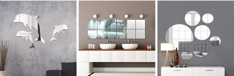 1-6mm Thickness PMMA Mirror Sheet - Clear Extruded Mirror Acrylic, Mirrored Perspex Sheet