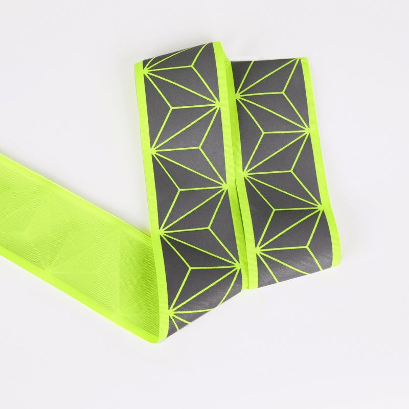 Polyester Warning Tape with Silver Transfer Vinyl