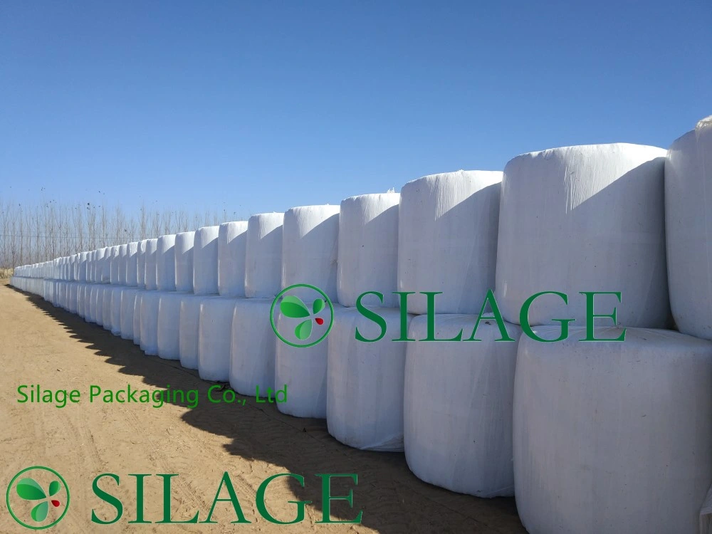 Opaque White Plastic Film, 750mm*25mic*1800mm Agriculture Packng Film, Bale Wrap Silage Film