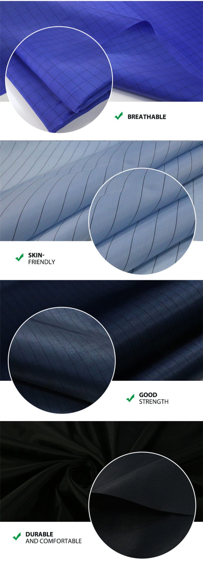 Distinctive 100%Polyester Polytwill Stock Polyester Polyester Down Jacket Fabric