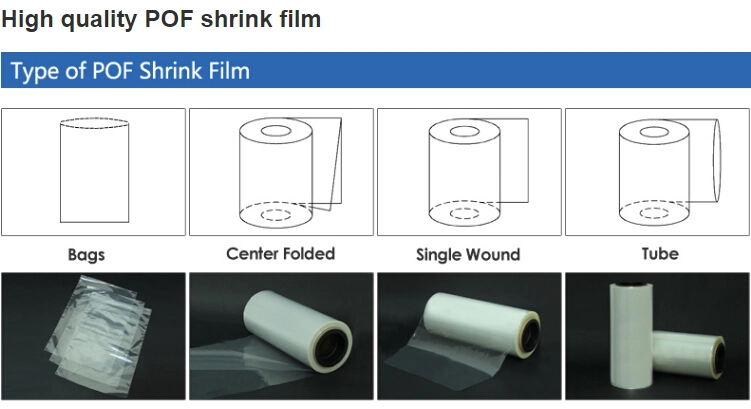 Single Wound POF Plastic Wrap Shrink Film for Bottle Beverage