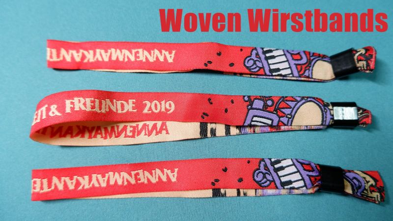 100% Polyester Wristband with Plastic Tube Closure