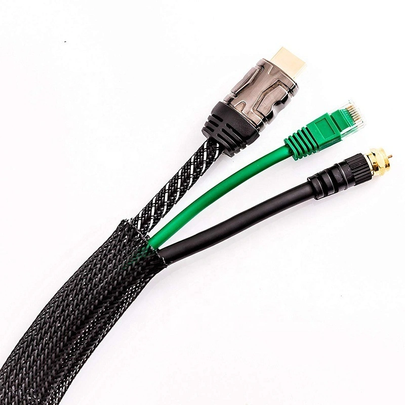 Flame Retardant UL1441 Flexible Electrical Pet Braided Cable Protection Sleeve