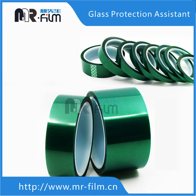High Temperature Silicone Adhesive Green Pet Polyester Tape