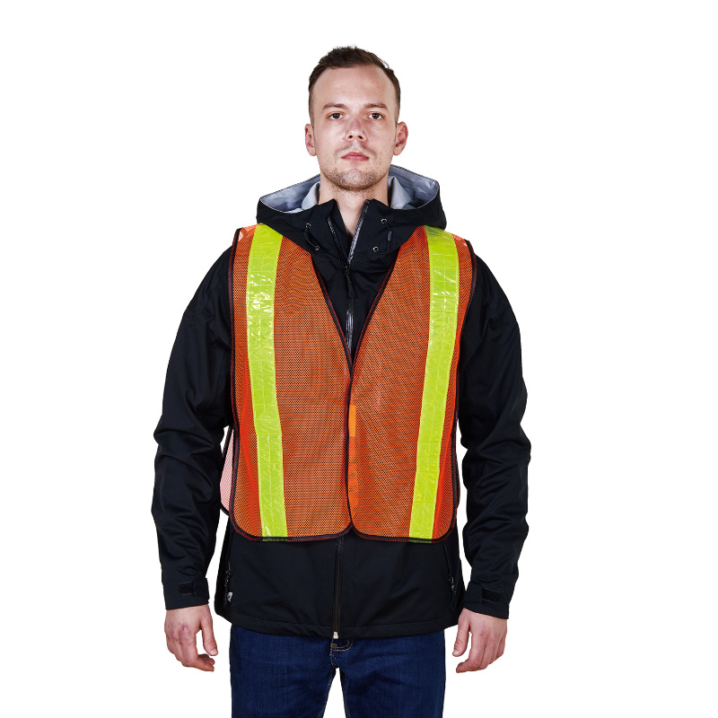 100% Polyester Mesh Safety Vest with PVC Reflective Tape R112