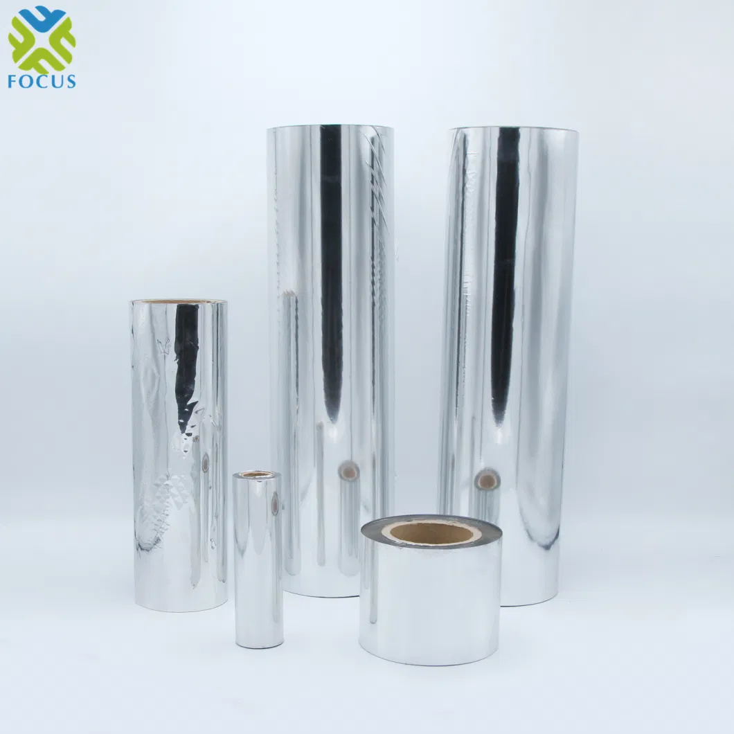 Aluminum Metalized Polyester Pet Mylar Film Roll MPET Film for Packaging or Printing Materials