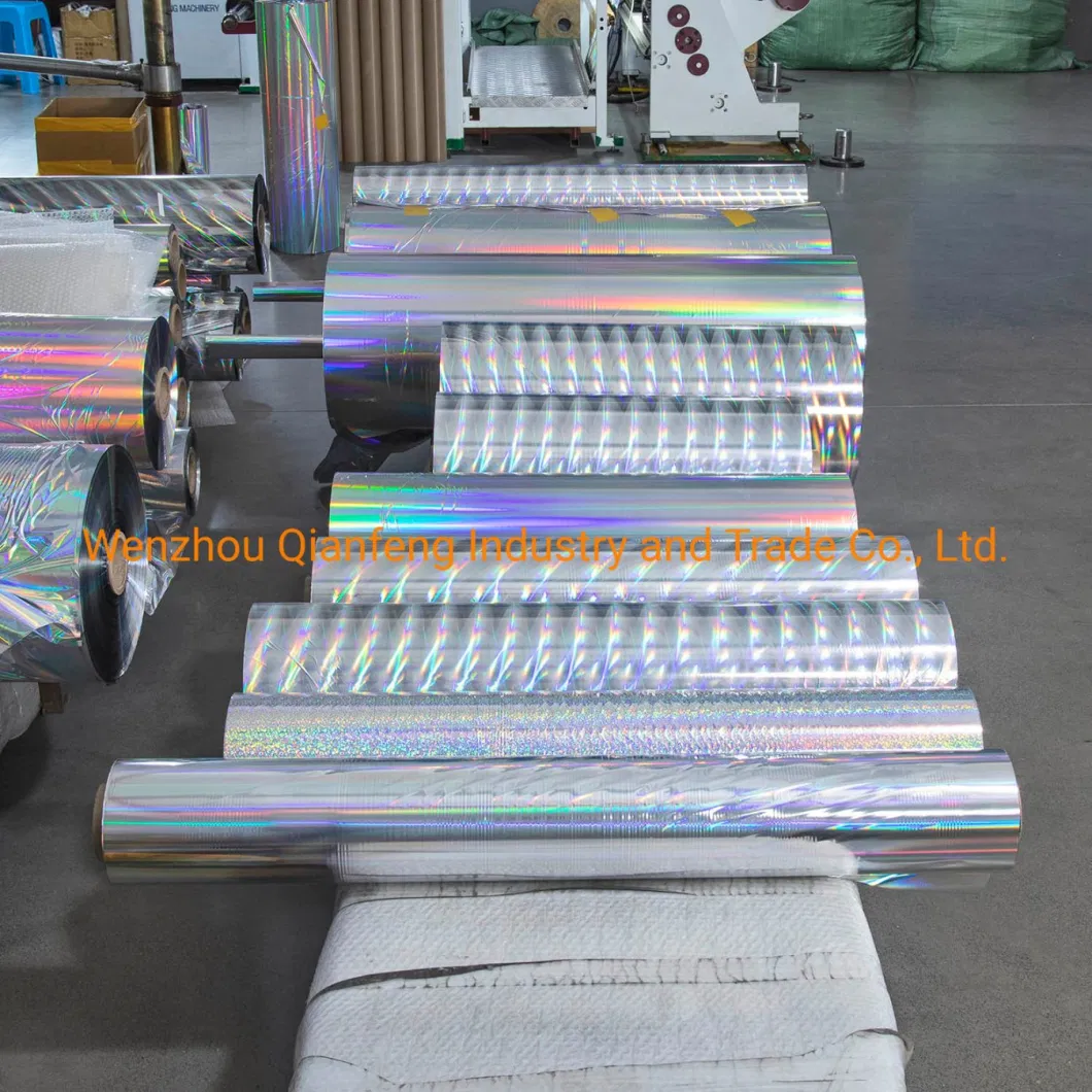Custom Transparent Holographic Film Gift Wrap Laser Film for Package Industry