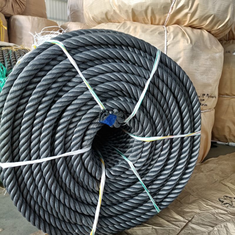 Black PP/Multifilamnet Polypropylene Marine Mooring Rope