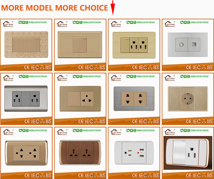 Flame Retardant PC Plastic Air Conditioner Electrical Wall Socket
