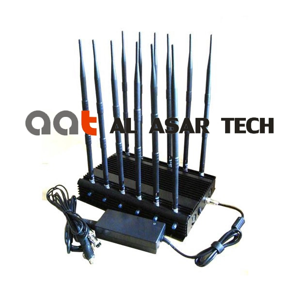 12CH Power Adjustable Cellphone Cellular Exam Jammer Signal Jammer /Cellular/GPS/WiFi, 5g, GPS Jammer