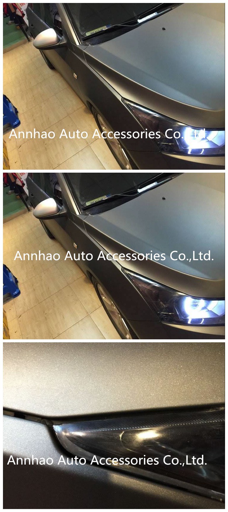 High Quality Self Adhesive Matte Frosted Pearl Grey Car Wrap Vinyl Film