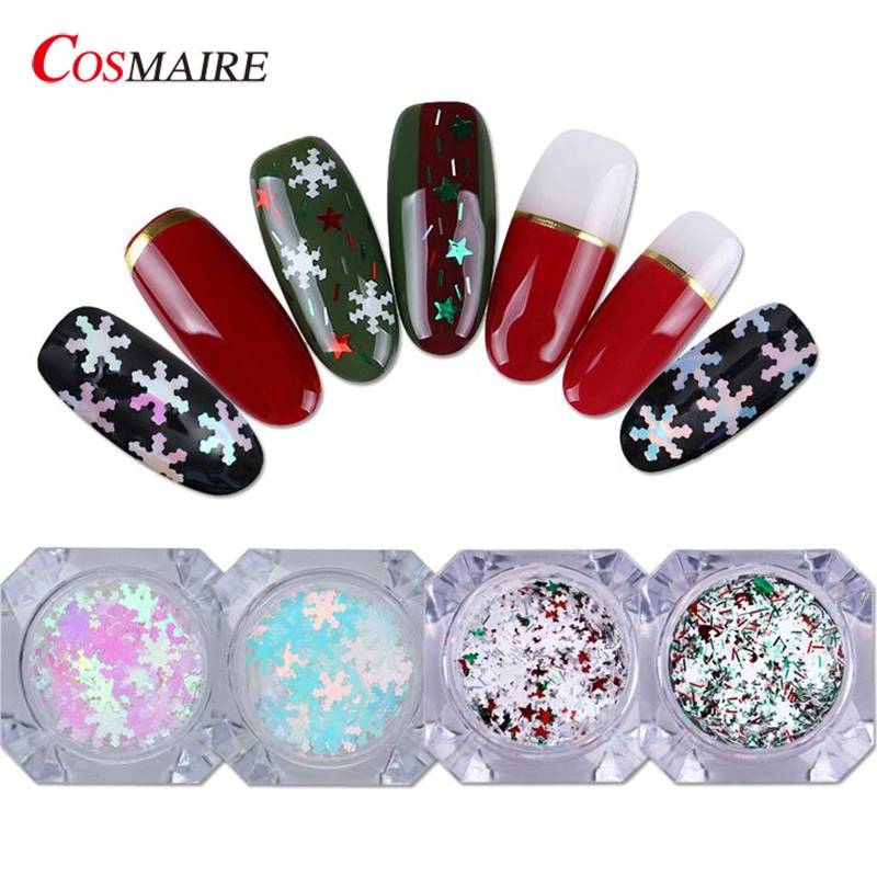 Snowflakes Iridescent Polyester Glitter for Tumblers Nails Christmas Glitter