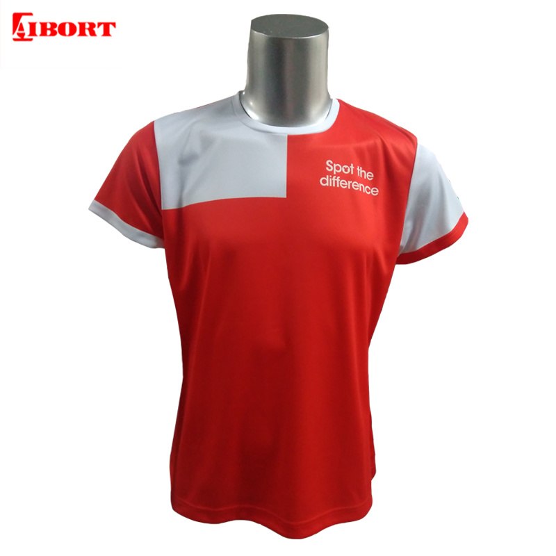 Aibort Wholesale Custom Polyester Sublimation T Shirts for Marathon