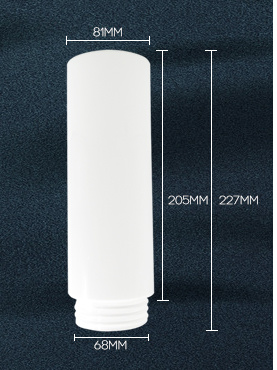 Custom Handblown Milk Opal White Cylinder Lamp Shade Glass