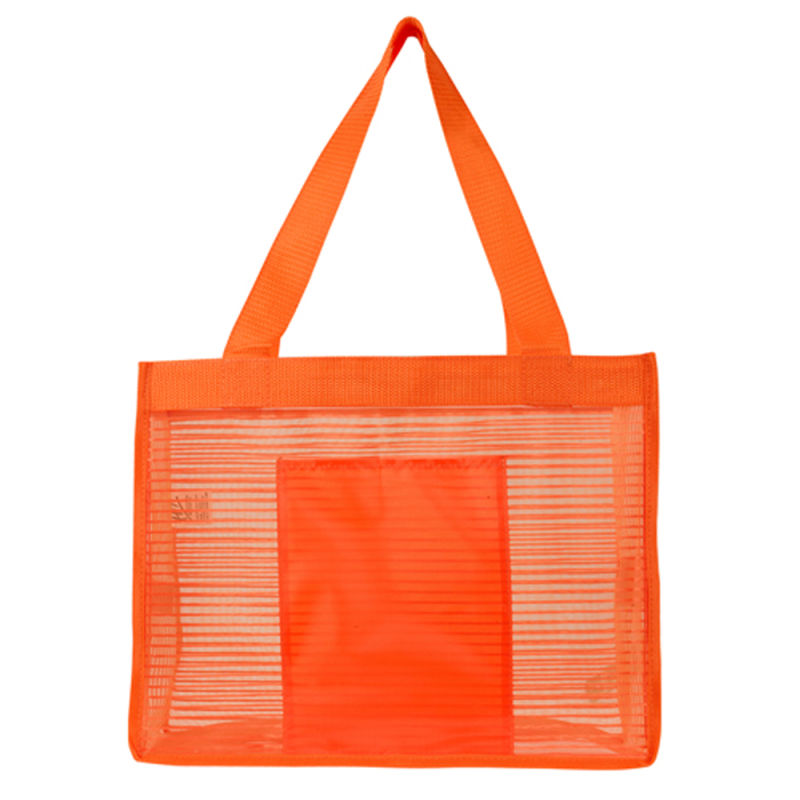Different Color Transparent Polyester Mesh Beach Bag