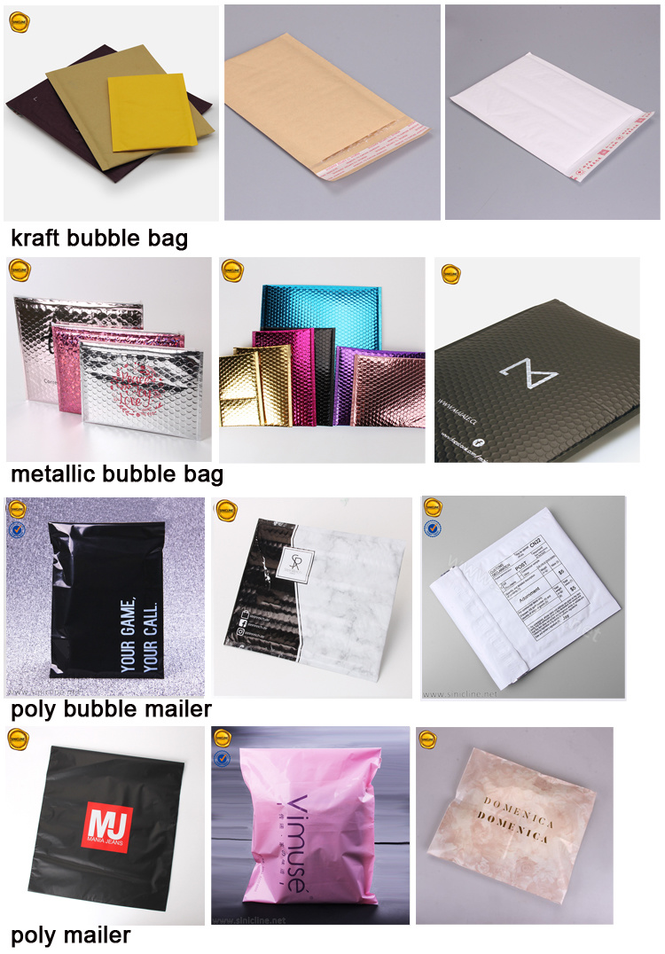 2020 Sinicline Wholesale Popular Holographic Bubble Mailer for Cosmetics