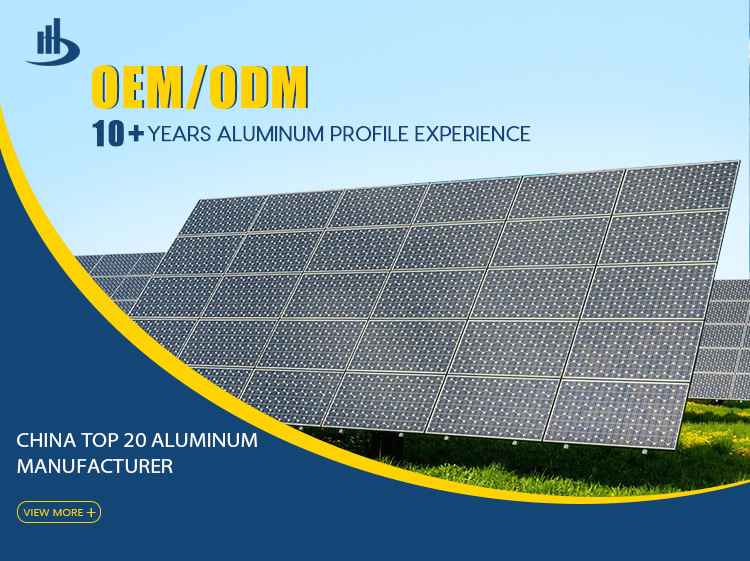 Anodized Photovoltaic Solar Aluminum Extrusion Profile Solar Panel Frame