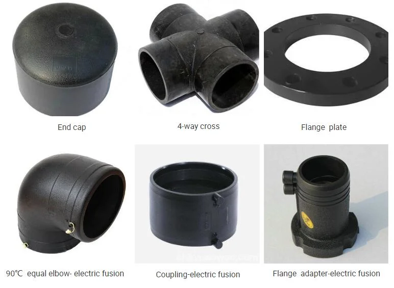 HDPE Pipe Fitting Socket Type Female Coupling/Coupler with Black