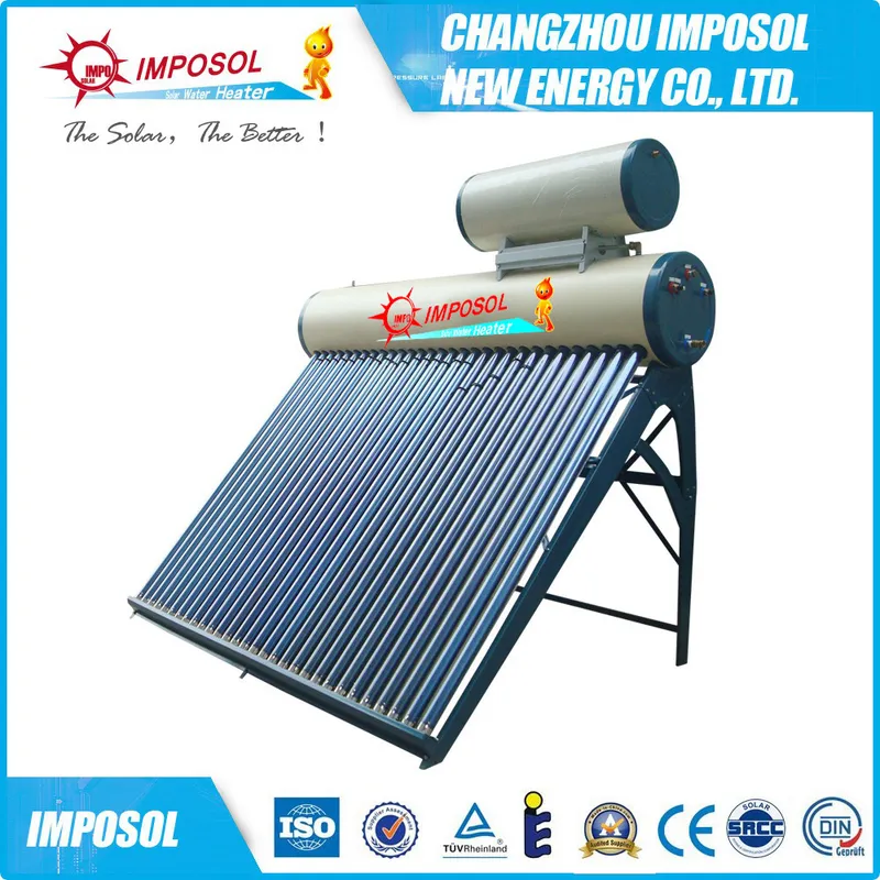 Integrated 15 Tubes Vacuum Tube Solar Water Heater