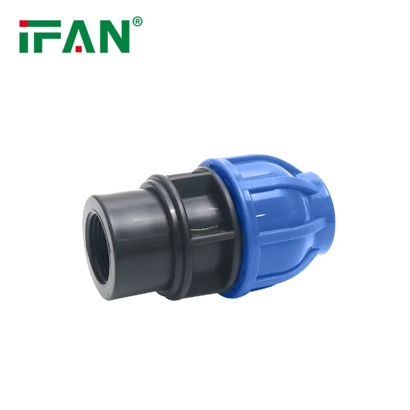 HDPE PVC PP PE Pipe Compression Fittings Female Coupling