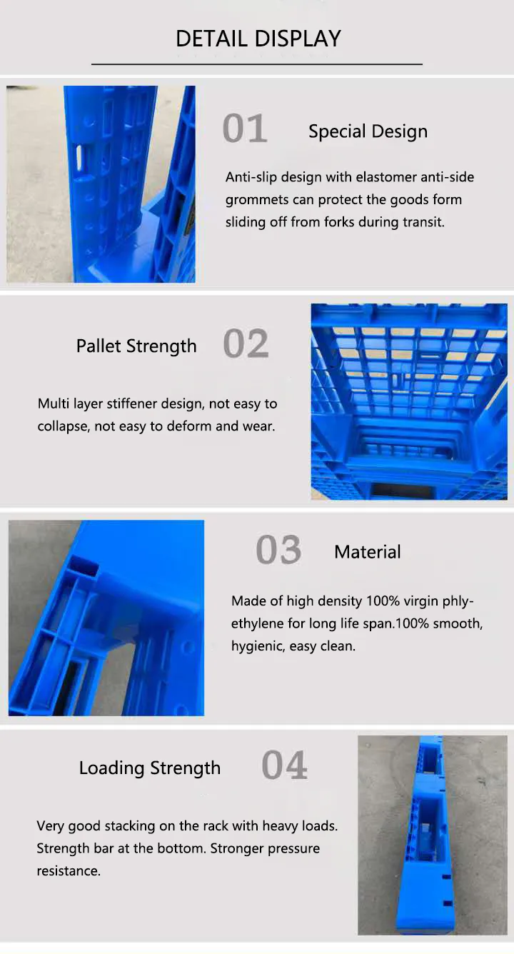 Double Face HDPE Steel Euro Reinforced HDPE Plastic HDPE Pallet