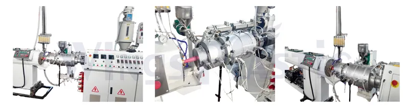 16-63mm PPR PP PE Pipe Extrusion Line / Plastic PPR Pipe Extruder Machine