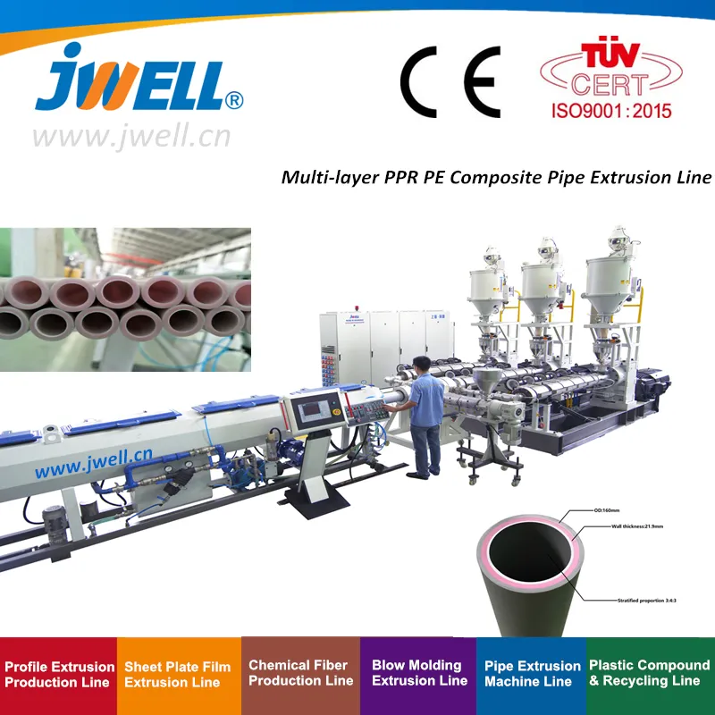 Hot and Cold Water Supply PPR Pipe Machine/ PPR Pipe Extruder