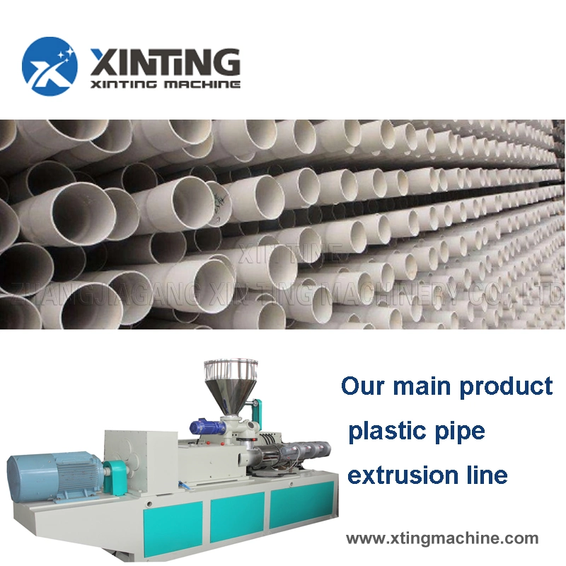 Plastic Extrusion PE PVC PPR Pipe Machine Extruder Line