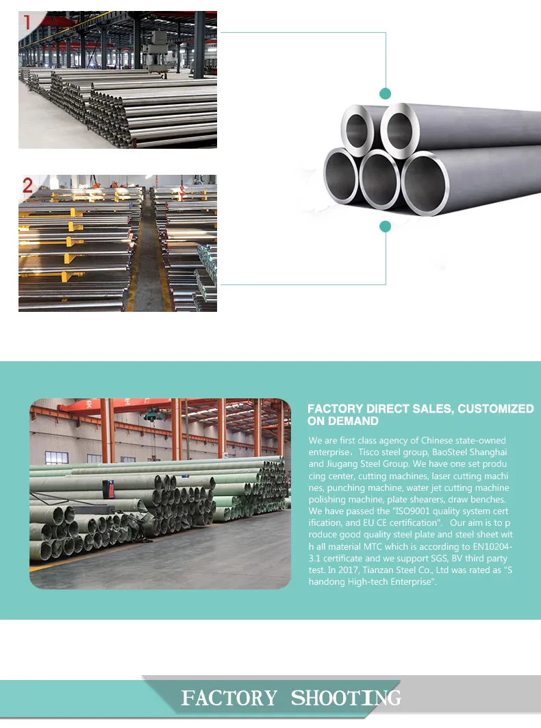 304 316 Stainless Steel Pipe/Tube Price List Per Kg From China Manufacturer