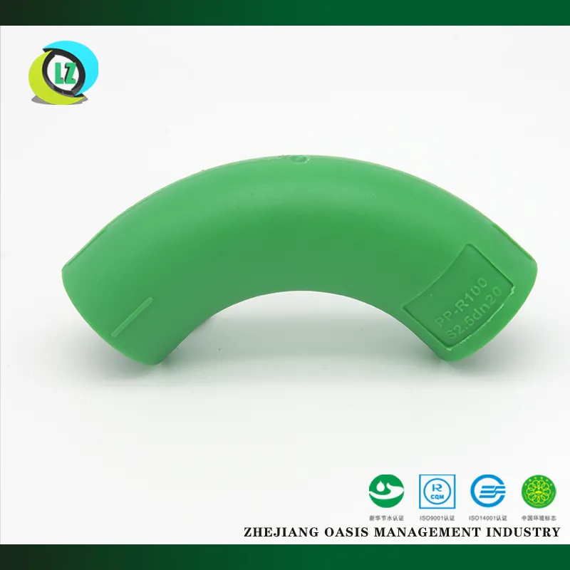 Green Color Plastic PPR Pipe Bypass PPR Pipe Bend