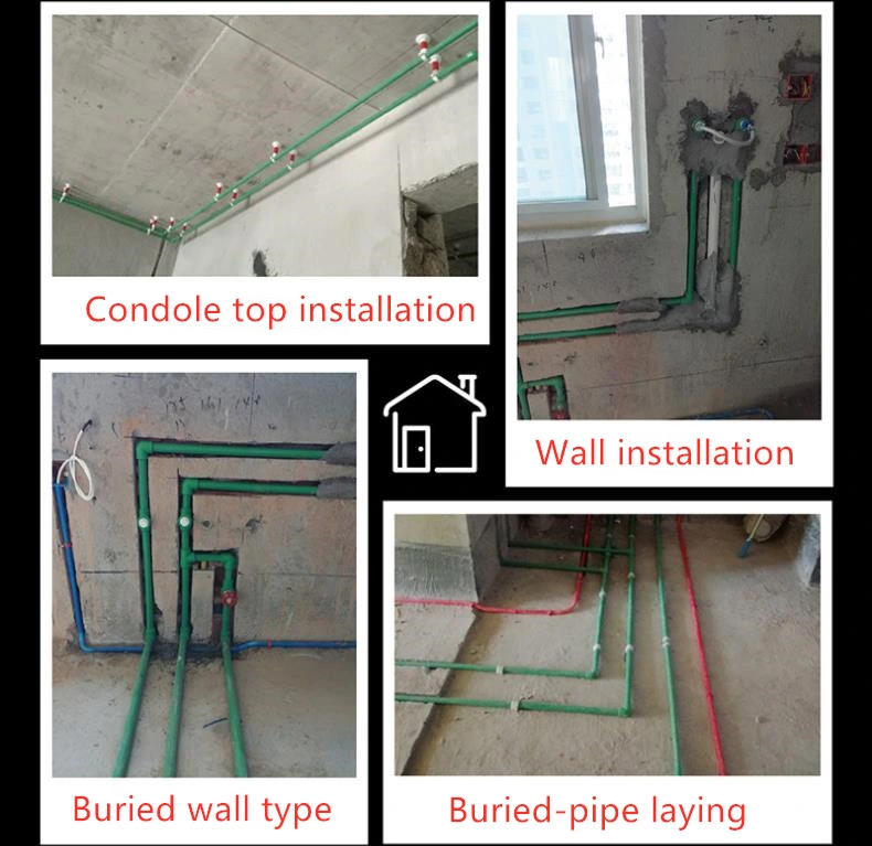 Eco-Friendly PPR Plumbing Material Water Pipe Fittings 4 Ways Equal Cross