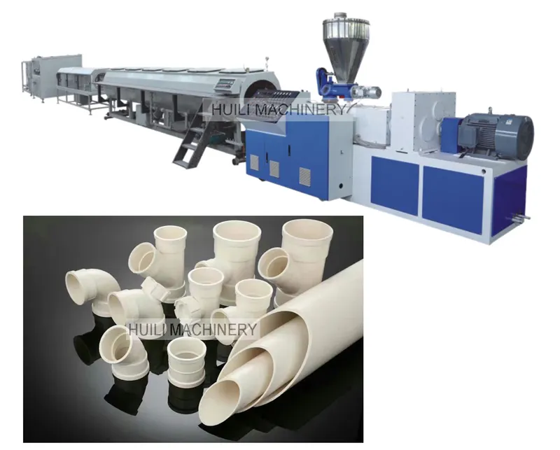 PLC PE Single Screw Extruder / PE PPR Pipe Extrusionline / PE PPR Extrusion Machine