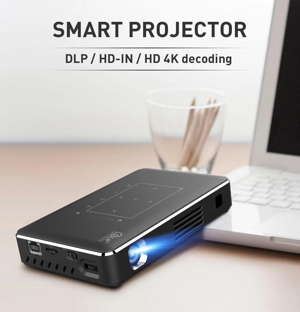 2020 Newest Design S912 2g 16g Projector 150 Lumens P10 Update Pocket DLP Projector
