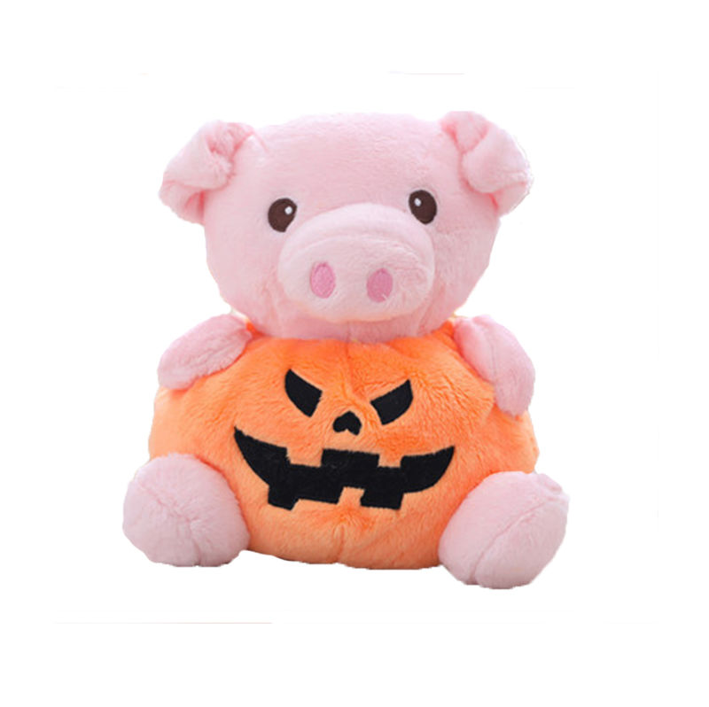 Happy Holiday Halloween Plush Pumpkin Doll Soft Animal Toy