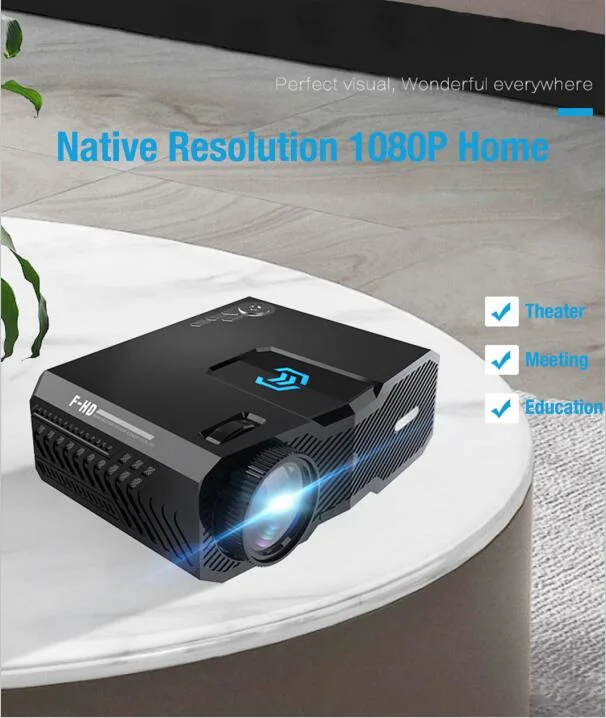 Upgraded 7200 Lumens Projector OEM ODM Factory Native 1080P Full HD LED LCD Home Theater Projector
