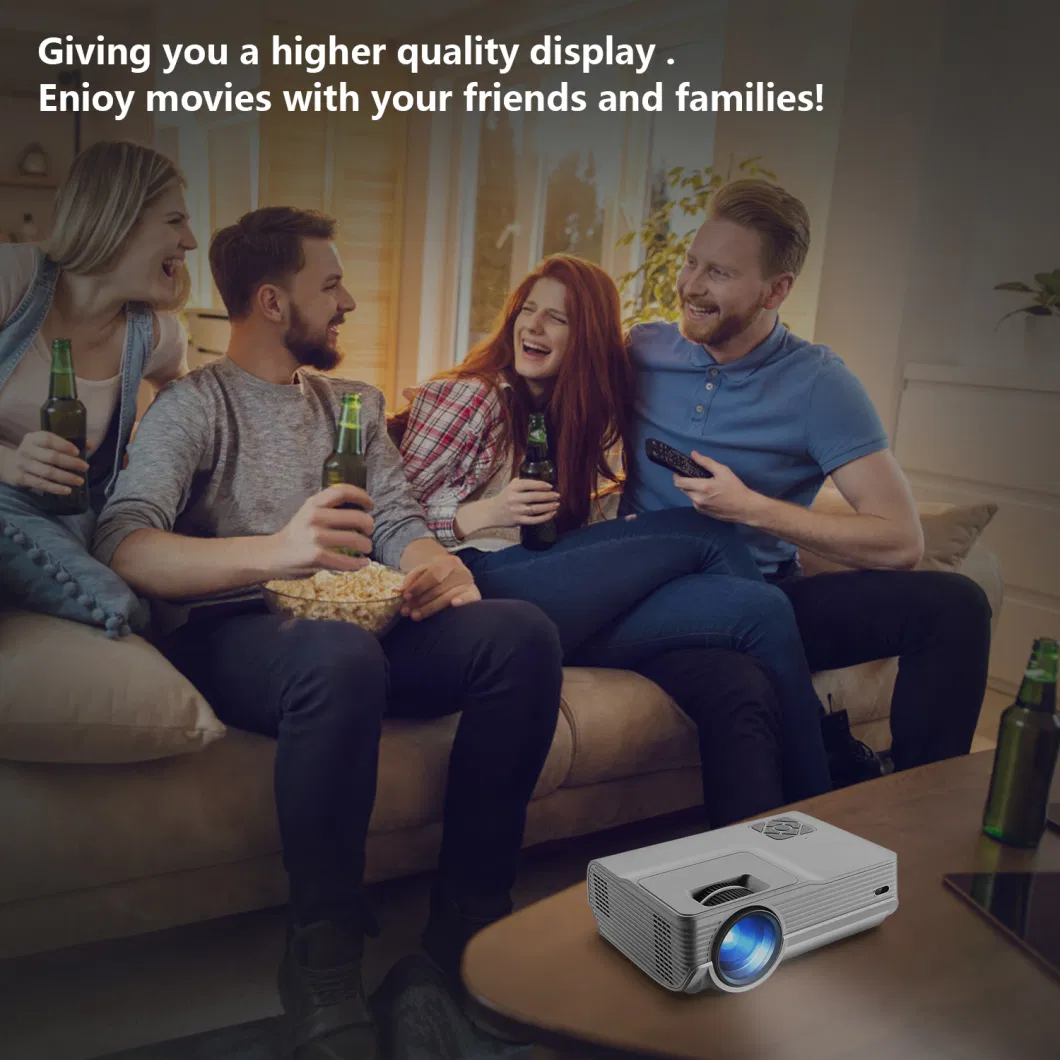 built Speaker Home Pocket LED Multimedia Video Mini Smart Projector