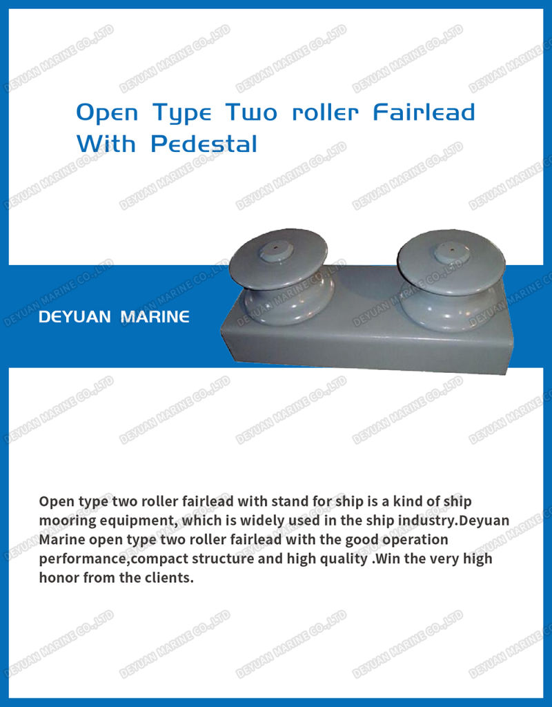 Ships Guide Roller Open Type Two-Roller Fairlead
